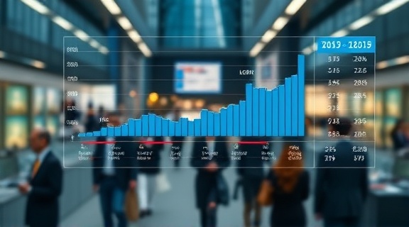 detailed ranking analysis, professional use, interpreting results, photorealistic, busy urban office backdrop, highly detailed, real-time data updates, crystal clear, corporate colors (blue, grey), warm diffused lighting, shot with a 35mm lens.